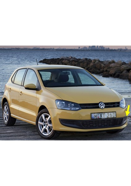 Vw Volkswagen Polo 2010-2014 Ön Tampon Sol Sis Farı Kapağı Izgarası Sissiz 6R0853665C