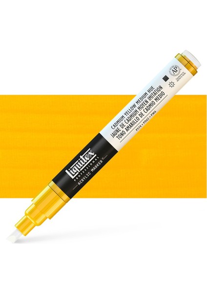 : Professional Akrilik Markör : Ince Uç (2 Mm) : Cadmium Yellow Medium Hue 830
