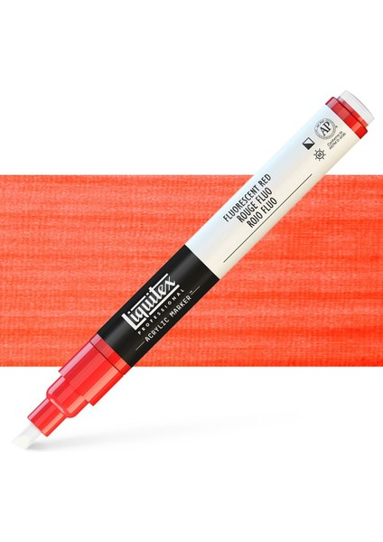 : Professional Akrilik Markör : Ince Uç (2 Mm) : Fluorescent Red 983