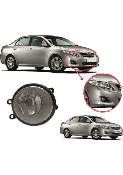 Toyota Corolla 2007-2011 Sağ Sol Sis Lambası Takım