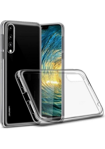 Huawei P20 Lite 2019 - Lüks Şeffaf Süper Silikon Kılıf Kapak