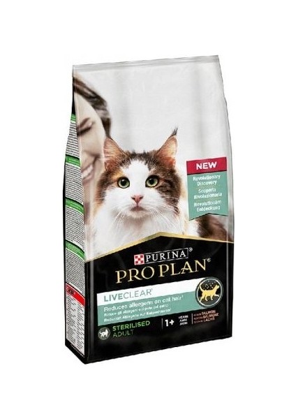 Liveclear Somonlu Kısırlaştırılmış Kedi Maması 1,4 kg