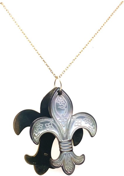 BIRINCI1926 925 Ayar Gümüş Mother Of Pearl Sedef Kadın Kolyesi