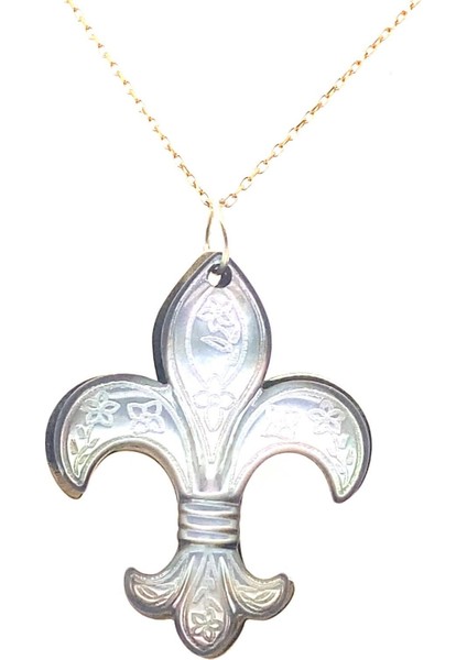 BIRINCI1926 925 Ayar Gümüş Mother Of Pearl Sedef Kadın Kolyesi