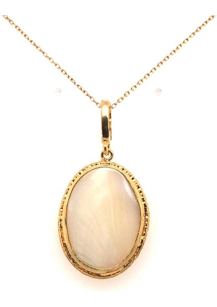 BIRINCI1926 925 Ayar Gümüş Kadın Mother Of Pearl Vintage Sedef Kolye fiyatları
