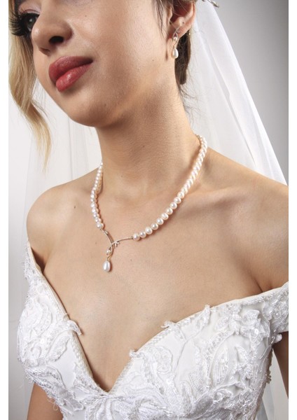 BIRINCI1926 14 Ayar Altın Kadın Yaprak Taşlı Inci Sallantılı Kolye fiyatları