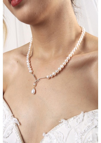 BIRINCI1926 14 Ayar Altın Kadın Yaprak Taşlı Inci Sallantılı Kolye modelleri