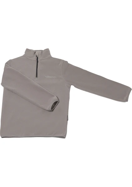 Polarline Çocuk 1/4 Fermuar Sweatshirt Gri