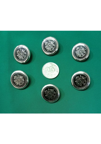 Blazer Çeket Düğmesi Silver 6 Adet