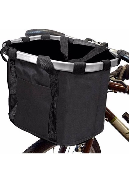 Katlanır Bisiklet Ön Sepet 24.5-31.8 Uyumlu Siyah