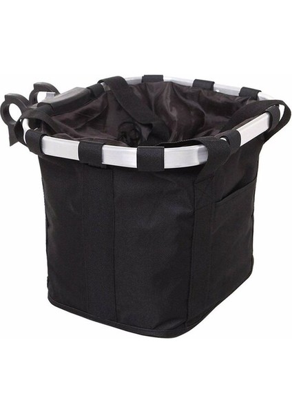 Katlanır Bisiklet Ön Sepet 24.5-31.8 Uyumlu Siyah indirimleri