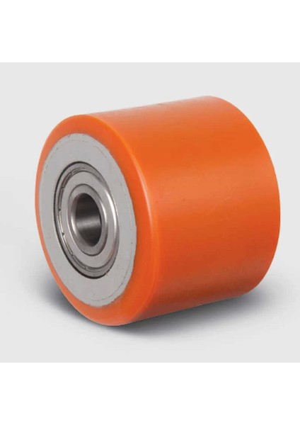 Transpalet Tekeri Döküm Poliüteran Kaplamalı Bilyalı Rulmanlı 82 x 60 x 20