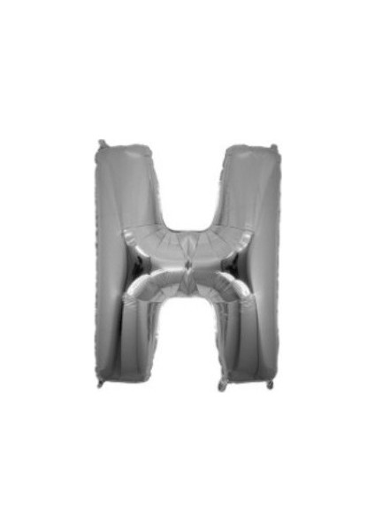 Miray Süs Folyo Balon Harf H Gümüş 16 INC(40CM) 1 Adet