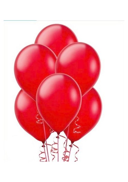 Party Shop Metalik Kırmızı Balon 20´li Paket
