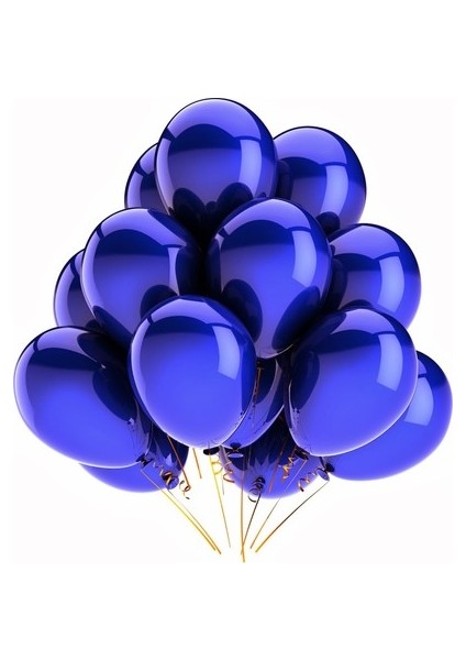 Kbk Market 25 Adet Metalik Lateks Balon Mor Renk