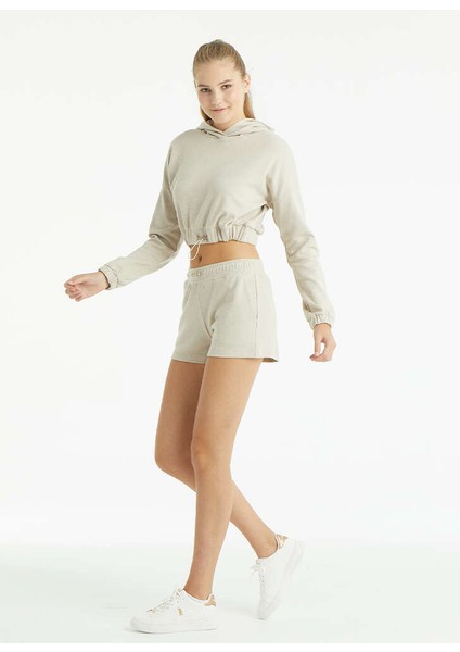 Kadın Sweatshirt 60148 - Bej modelleri