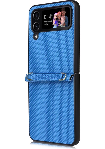 Samsung Galaxy Z Flip4 5g Için Telefon Kılıfı - Mavi (Yurt Dışından)