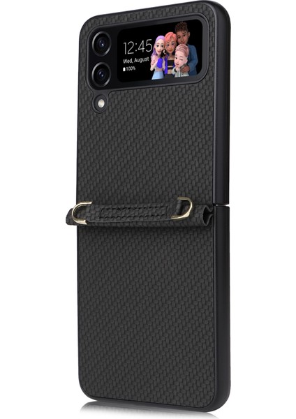 Samsung Galaxy Z Flip4 5g Için Telefon Kılıfı - Siyah (Yurt Dışından)