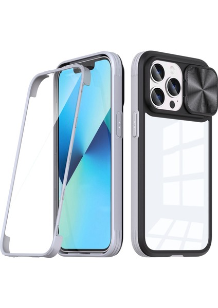iPhone 13 Pro Için Telefon Kılıfı - Gümüş (Yurt Dışından)