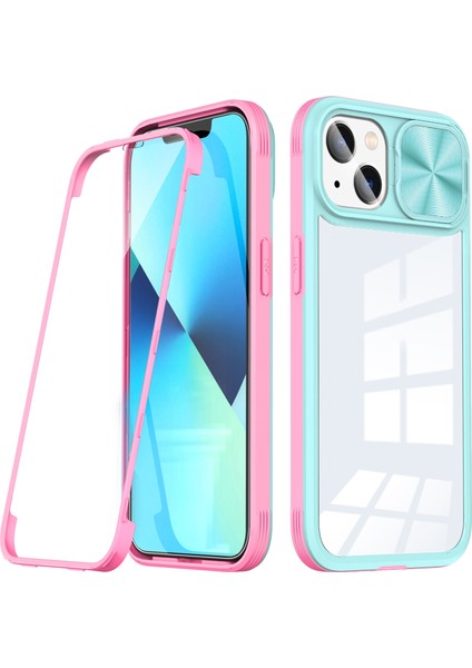 iPhone 14 Için Telefon Kılıfı - Açık Yeşil (Yurt Dışından)
