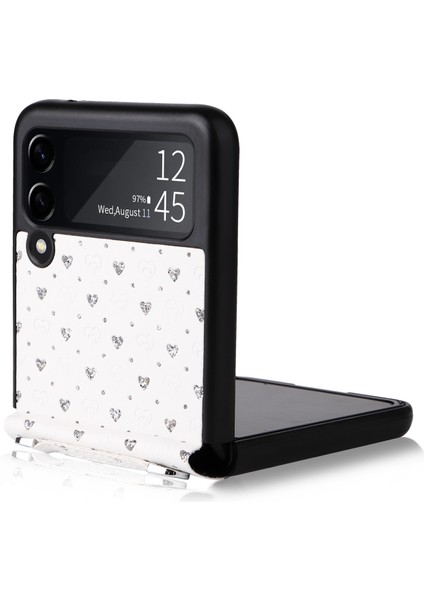 Samsung Galaxy Z Flip3 5g Için Telefon Kılıfı - Gümüş (Yurt Dışından)