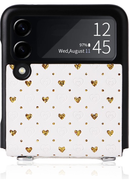 Samsung Galaxy Z Flip3 5g Için Telefon Kılıfı - Altın (Yurt Dışından)