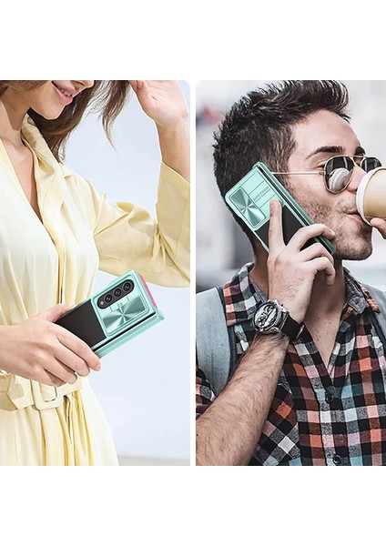 Samsung Galaxy Z Fold4 Için Telefon Kılıfı - Açık Yeşil (Yurt Dışından)