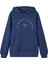 Baskılı Erkek Çocuk Lacivert Sweatshirt Nlmreetal Ls Bru Sweat W. Hood 1