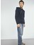 Baskılı Erkek Çocuk Lacivert Sweatshirt Nlmreetal Ls Bru Sweat W. Hood 2