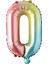 O Harf Gökkuşağı Folyo BALON16 Inç 36 cm 1