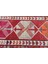 Eskitme Kilim, Türk Kilim, Runner Kilim, 85X380 Cm Kırmızı Kilim, El Dokuma Kilim, Merdivensı Kilim, 5