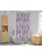 Banyo Duş Perdesi 4954 Pembe Tek Kanat 1X110X200 Duşakabin Perdesi Halka Hediyeli 2