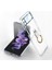 Gön Samsung Galaxyz Flip 4 Parmak Yüzükü Plating Transparent Hard Pc Koruma Mobil Telefon Davaları (Yurt Dışından) 1