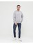 Gri Kalın Içi Polarlı Örme Bol Kesim Sweatshirt 1