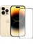 iPhone 14 Pro Max Ekran Koruyucu Seramik Nano 9d Tam Kaplama Siyah 1