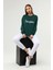 Yeşil Baskılı Şardonlu Sweatshirt 3