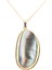 BIRINCI1926 925 Ayar Gümüş Mother Of Pearl Oval Sedef Kolye 3