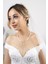BIRINCI1926 14 Ayar Beyaz Altın Kadın Taşlı Inci Sallantılı Kolye Küpe Ikili Set 2