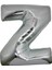 Gümüş Folyo Balon 40" Inç 100 cm Z Harfi 1