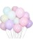 Pastel Düz Balon Makaron Balon 12 Inc Karışık Renk 20 Adet 1