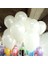 50 Adet Metalik Sedefli Beyaz Balon 12 Inc 1
