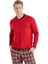 Erkek Pijama Takımı 30922 - Kırmızı 3