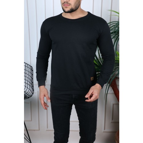 Şenol Çarşı Erkek Siyah Yuvarlak Yaka Sweatshirt Şenol Çarşı Erkek Siyah Yuvarlak Yaka Sweatshirt
