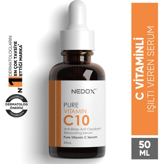 Nedox Saf Vitamin C10 Serum 50 ml - Işıltı Veren Serum 50 ml