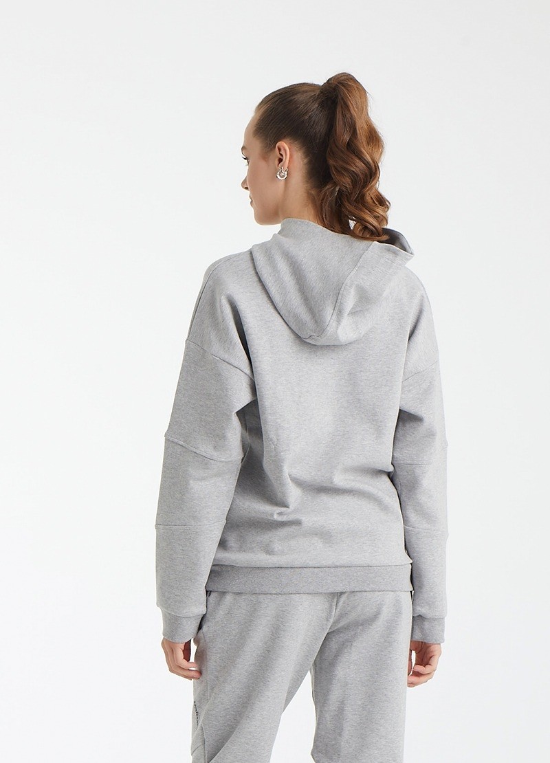 Blackspade Kadın Sweatshirt 80015 - Gri görsel 2