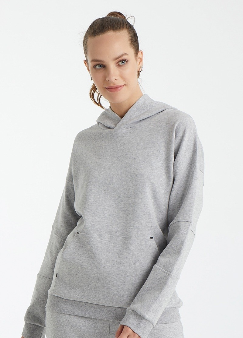 Blackspade Kadın Sweatshirt 80015 - Gri görsel 3