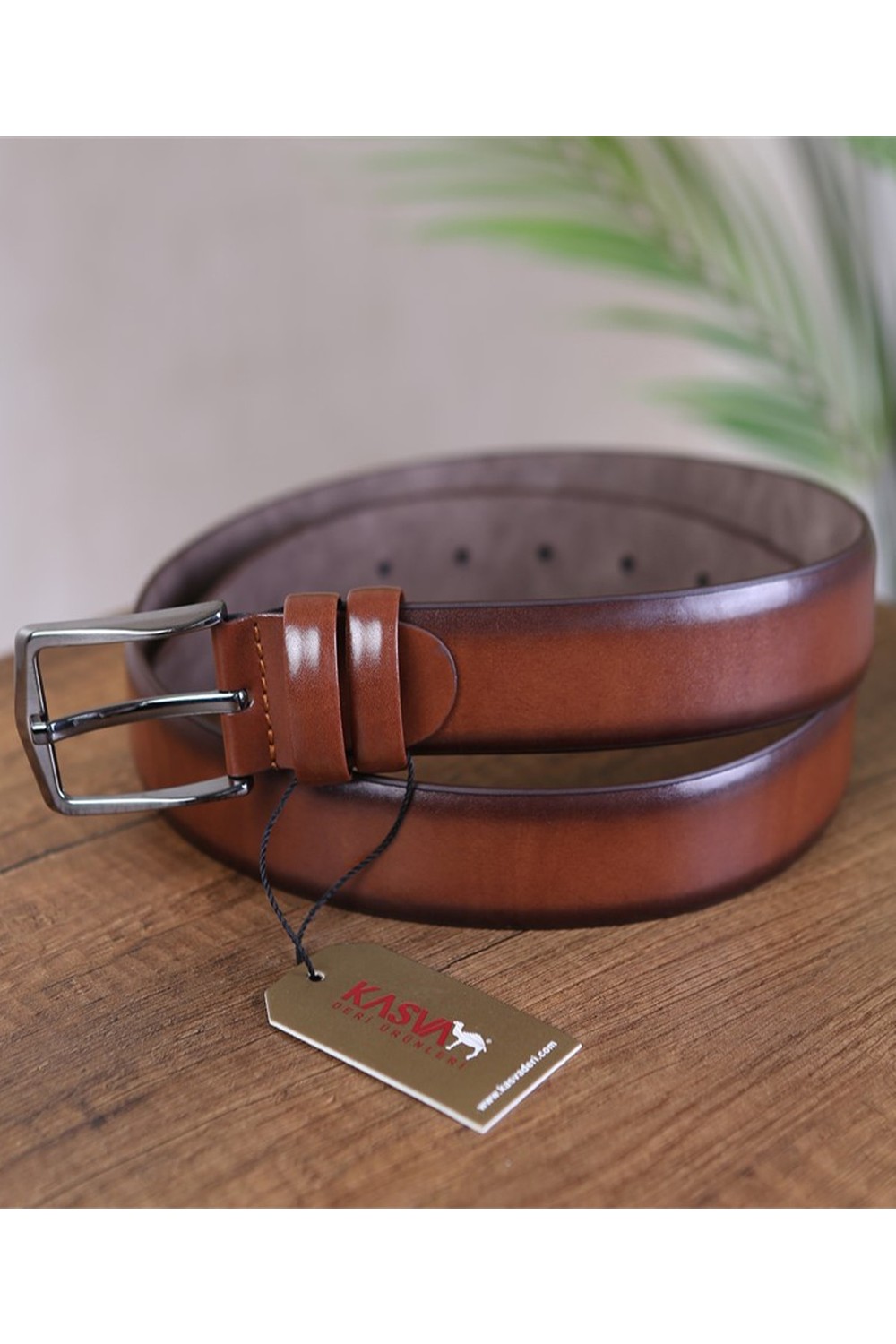 Kasva Deri Kasva 3.5 cm Beyaz Düz Suni Kemer Erkekler İçin Modern Stil ve Yüksek Kalite görsel 2