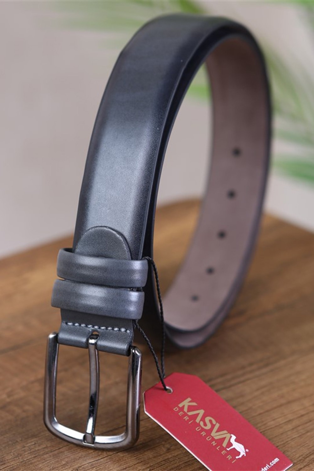 Kasva Deri Kasva 3.5 cm Beyaz Düz Suni Kemer Erkekler İçin Modern Stil ve Yüksek Kalite görsel 7