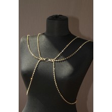 Taşlı Bel Zinciri Gold