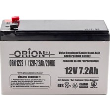 Orion 12V 7.2AH Kuru Bakımsız Akü